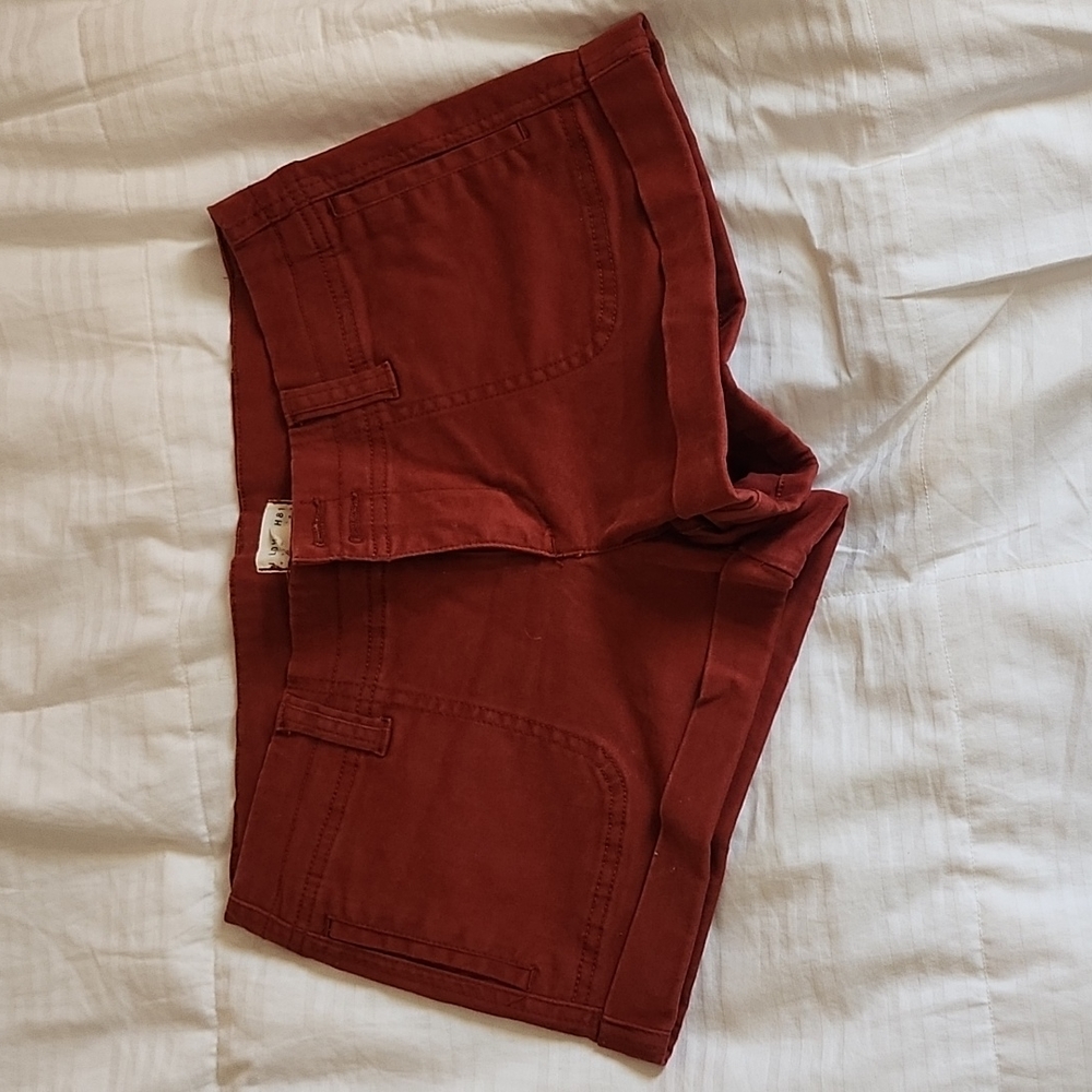 Forever 21, size 26, red shorts